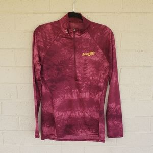 Maroon Tie-Dye ASU Quart Zip